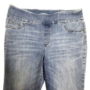 Chico's Womens Jeggings Size 1.5R US 10R Medium Wash Blue Pull On Stretch Jeans